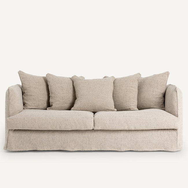 Canapé lin moucheté, Neo Chiquito Couleur naturel <span itemprop=