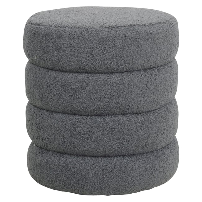 Pouf tissu bouclette rase - ZAGO