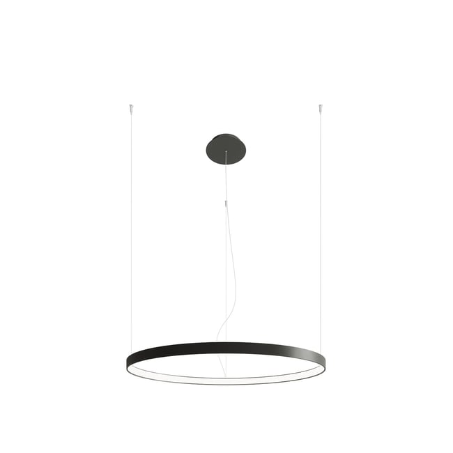 Lustre Aluminium Noir LED 1 Rio Couleur noir <span itemprop=