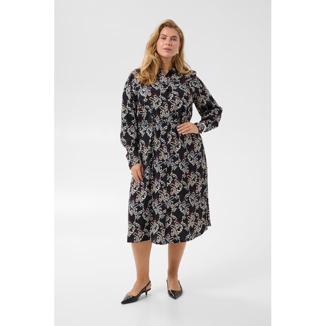 Robe noir bleu rouge black/blue/red ornamental <span itemprop=