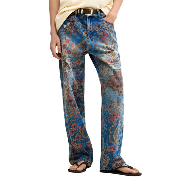 JEAN IMPRIMÉ bleu clair <span itemprop=