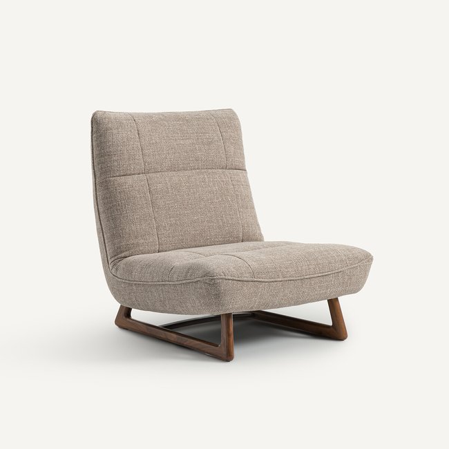 Sillón de nogal y textura moteada, Lafar marrón glacé <span itemprop=