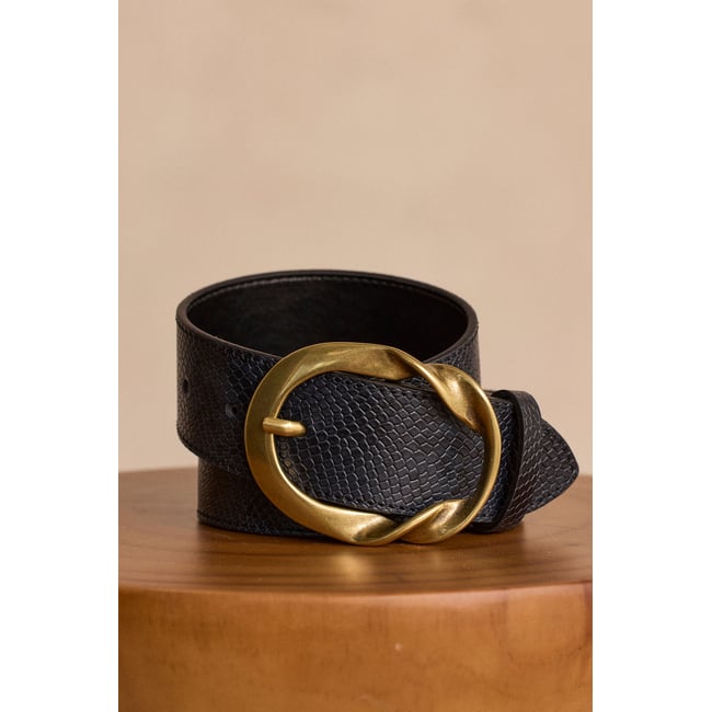 Ceinture large en cuir VALENTIN - Maison 123