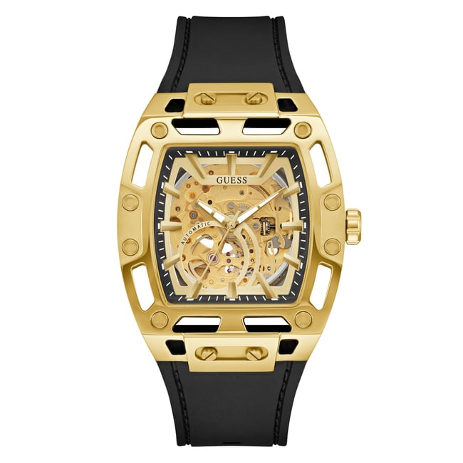 Montre Analogique  PHOENIX doré champagne noir <span itemprop=