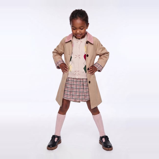 Trench col velours pleurote <span itemprop=