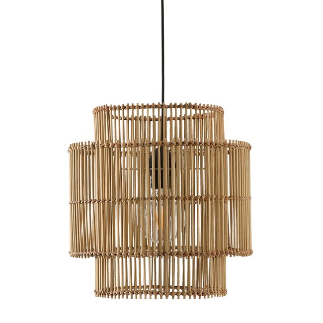 Hängelampenschirm Haya aus Bambus, Ø 37 cm natur <span itemprop=