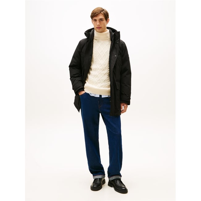 Manteau à capuche noir <span itemprop=