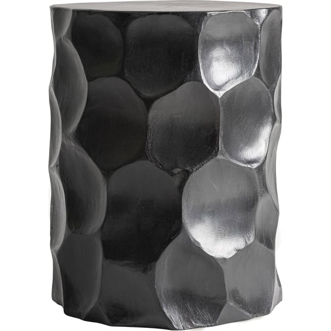 Tabouret d'appoint en bois de suar Couleur noir <span itemprop=
