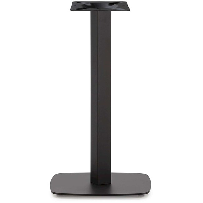 Pied de table en métal carré moderne Couleur noir mat <span itemprop=