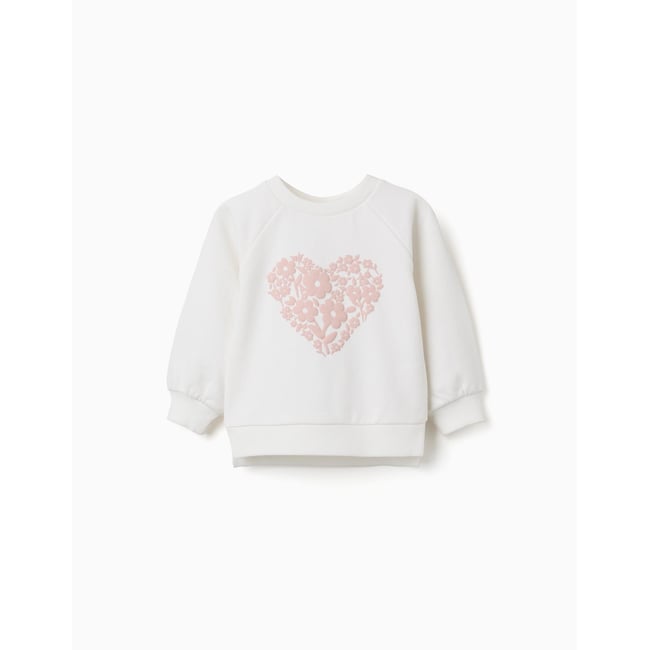 Sweat avec imprimé floral en relief - ZIPPY