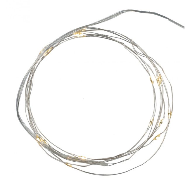Guirlande LED Knirke à Piles Couleur argenté <span itemprop=
