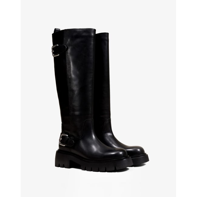 Bottes à semelle crantée HERPEN noir <span itemprop=