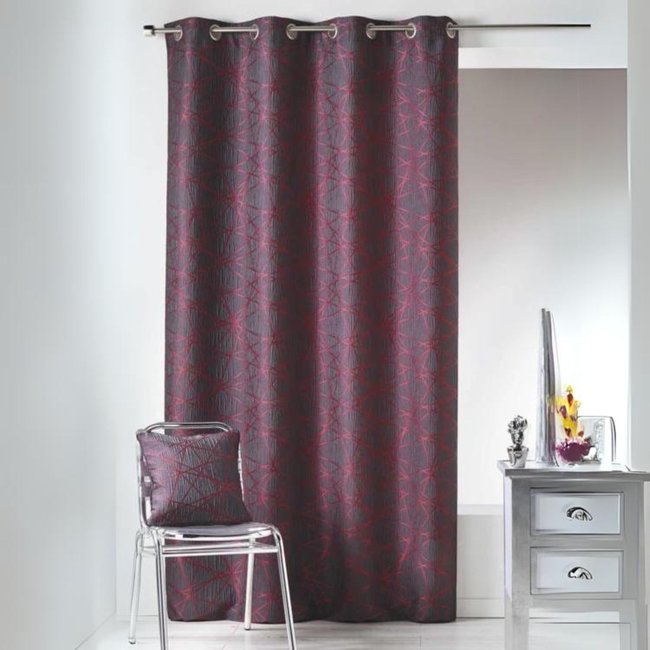 Rideau en Jacquard à Imprimés Design - HOME MAISON