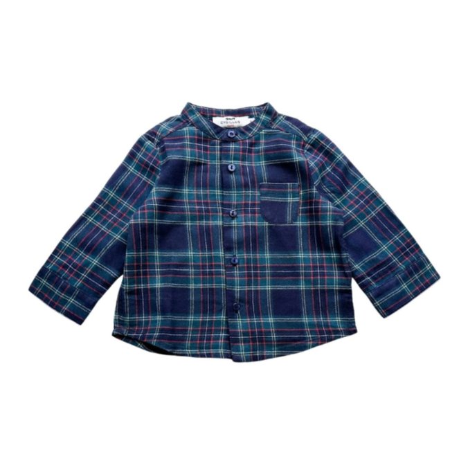 Chemise bébé - Très bon état vert <span itemprop=