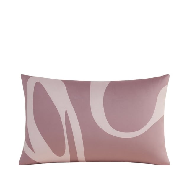 Coussin en velours zébré 40x60cm rose <span itemprop=