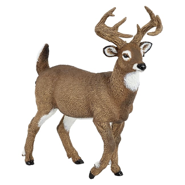 Figurine Cerf de Virginie marron <span itemprop=