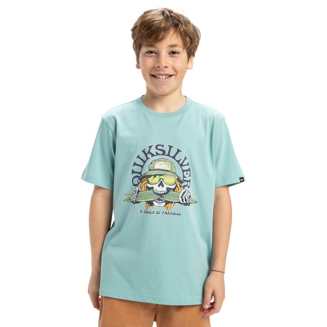 T-shirt manches courtes bleu aquifer <span itemprop=