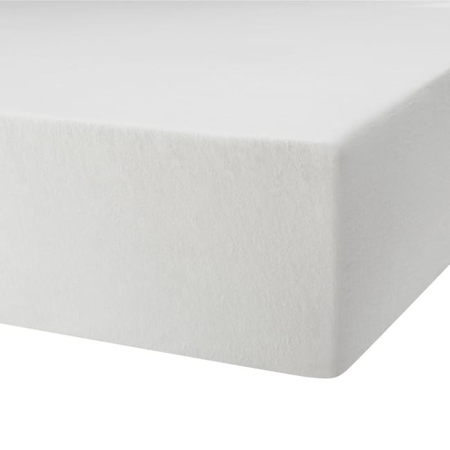 Protège matelas molleton coton bio - MONA Couleur blanc <span itemprop=