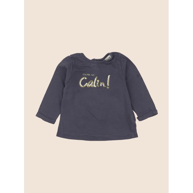 Tee-shirt - Très bon état gris <span itemprop=