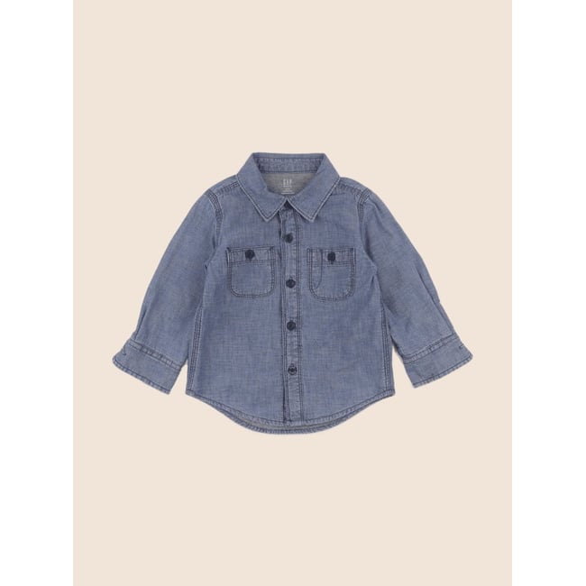 Chemise - Etat satisfaisant bleu <span itemprop=