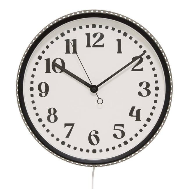 Horloge LED MEHDI Couleur noir et blanc <span itemprop=