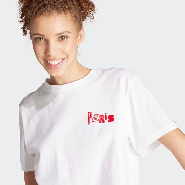 T shirt graphic key city weiss Adidas Sportswear La Redoute