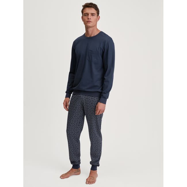 Pyjama avec bords élastiques manches longues Coton RELAX IMPRINT - CALIDA