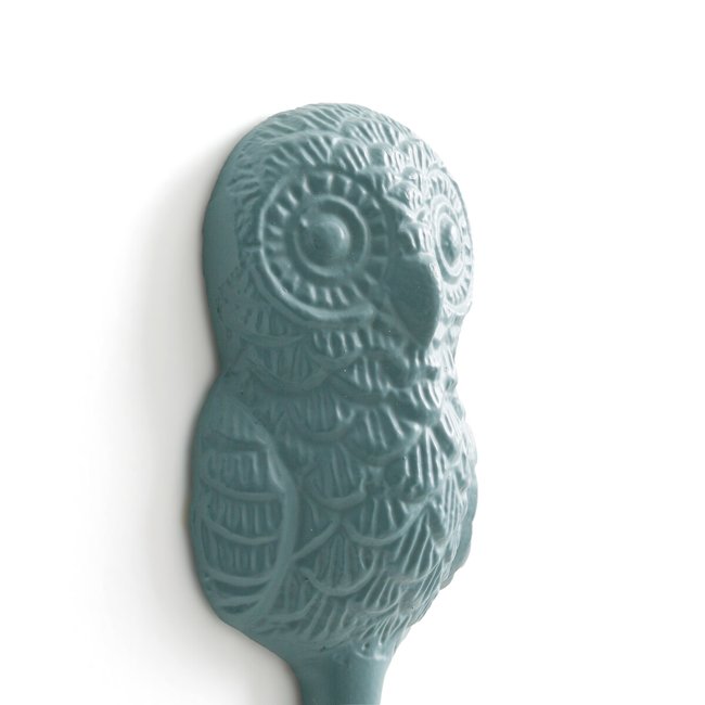 Cabide de parede em forma de coruja, Malou azul <span itemprop=