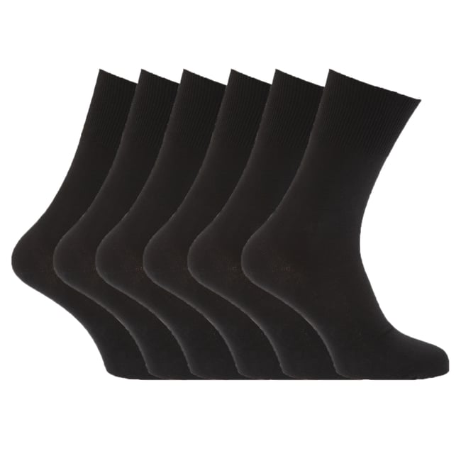 Chaussettes diabétiques noir <span itemprop=