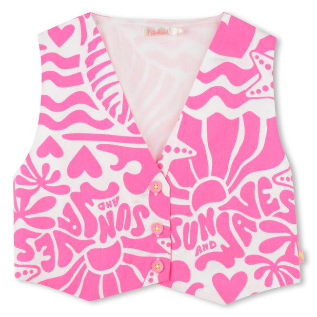 Gilet de costume sans manche storm pink <span itemprop=