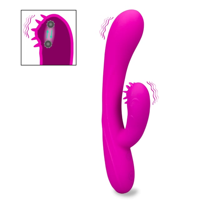 Vibromasseur Rabbit Sextoy Point G Clitoris - Marque KOOLZA - Taille 26.5 Cm - Neuf