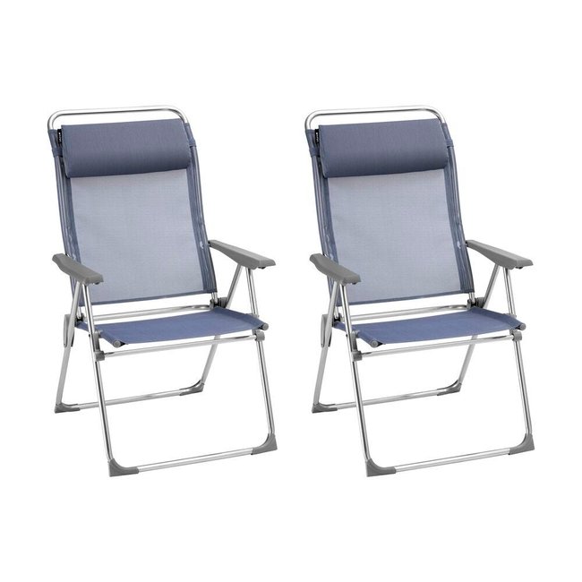 Lot de 2 fauteuils pliants XL - ALU CHAM XL - LAFUMA MOBILIER