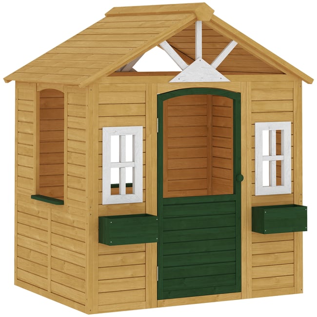 Maisonnette pour enfants Bois de sapin Marron marron <span itemprop=