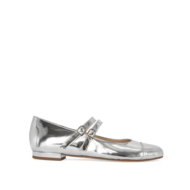 Ballerines MEREDITH miroir argent <span itemprop=