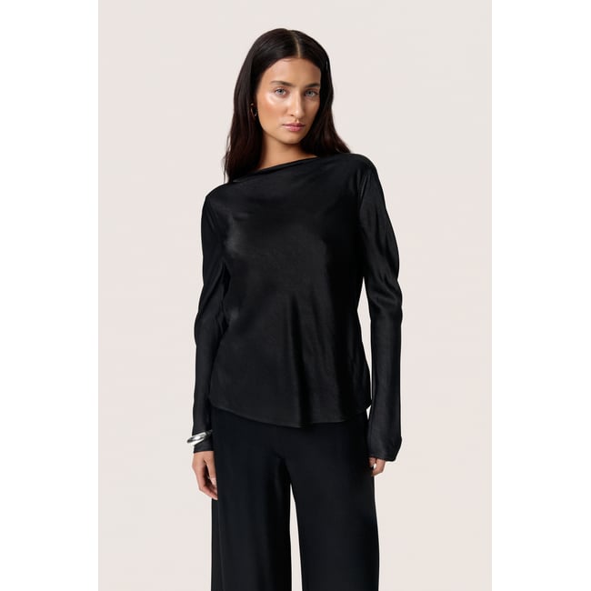 Blouse à manches longues noir black <span itemprop=