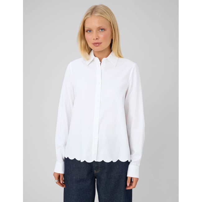 Chemise manches longues blanc <span itemprop=