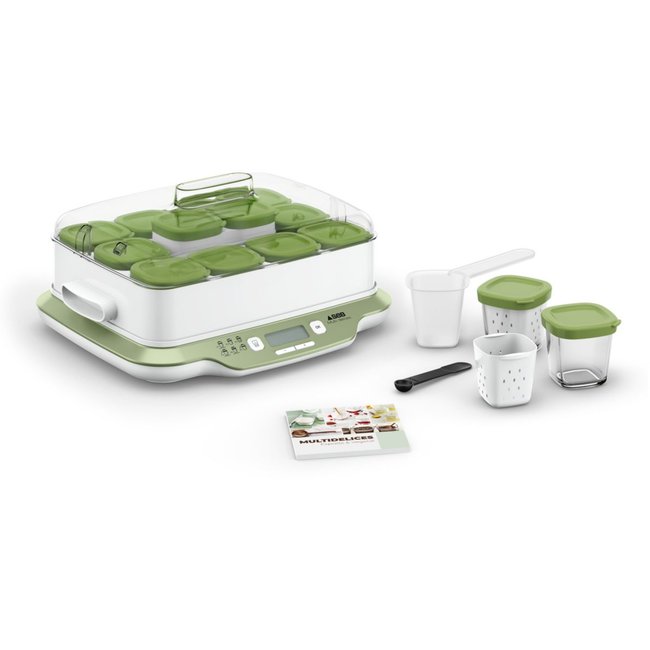 Yaourtière et fromagère YG661310 MultiDelices Express & Végétal blanc <span itemprop=