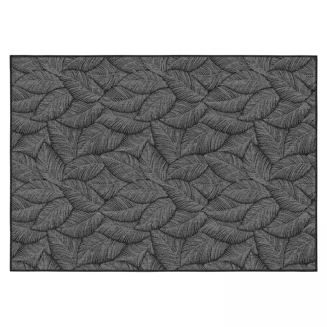 Tapis d'extérieur en polypropylène teinté dans la masse, FOLIA Couleur noir <span itemprop=
