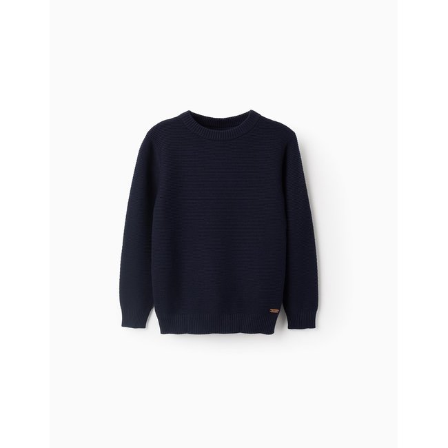 Pull en Maille avec Texture en Coton - ZIPPY