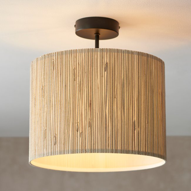 Moala Semi Flush Ceiling Light, black, SO'HOME