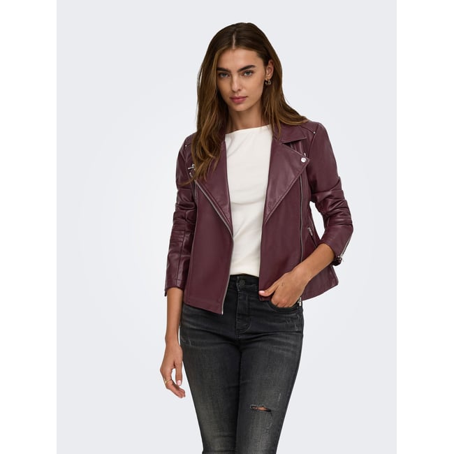 Blouson Court Fermeture Zippée decadent chocolate <span itemprop=