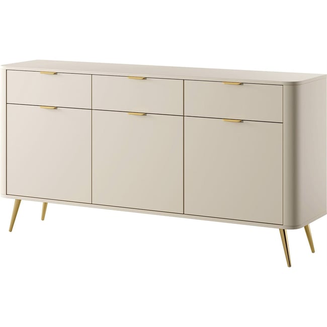Buffet arrondi OVAL 3 portes et tiroirs - RECOLLECTION