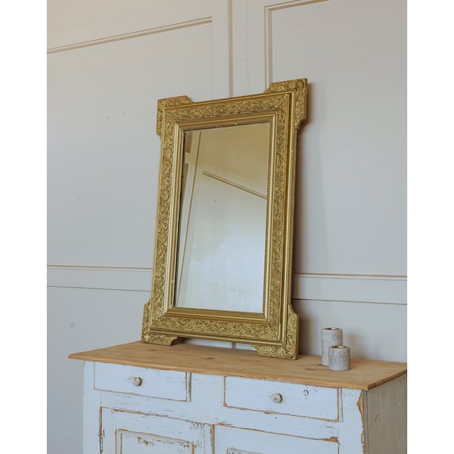 Miroir style classique doré Georges N°1282 - Bon état Couleur doré <span itemprop=