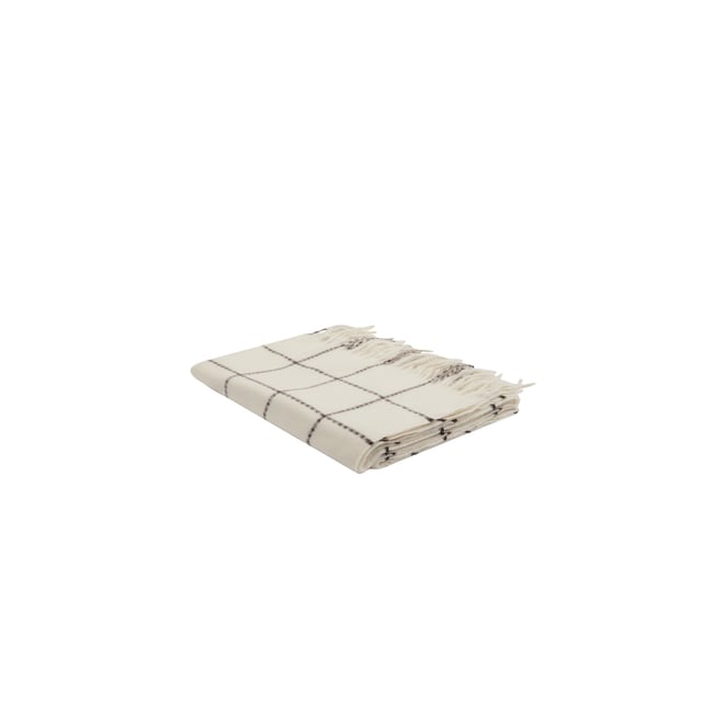 Écharpe à carreaux blanc <span itemprop=