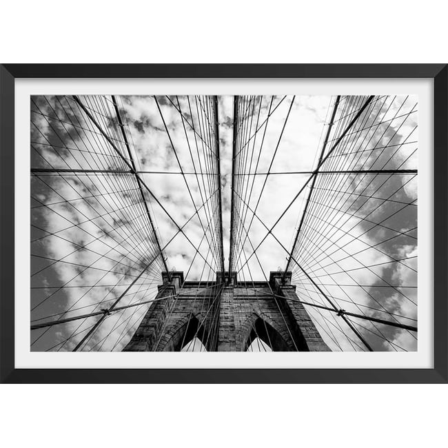 Affiche deco Brooklyn Bridge details - HEXOA