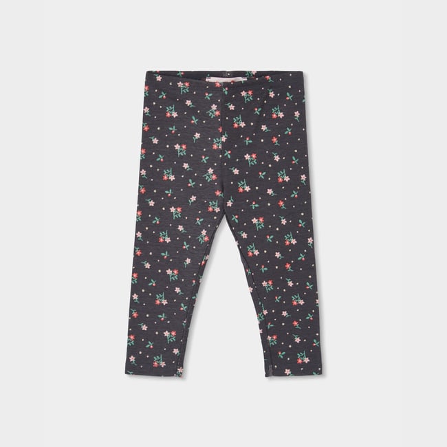 Legging imprimé fleurs multicolore <span itemprop=