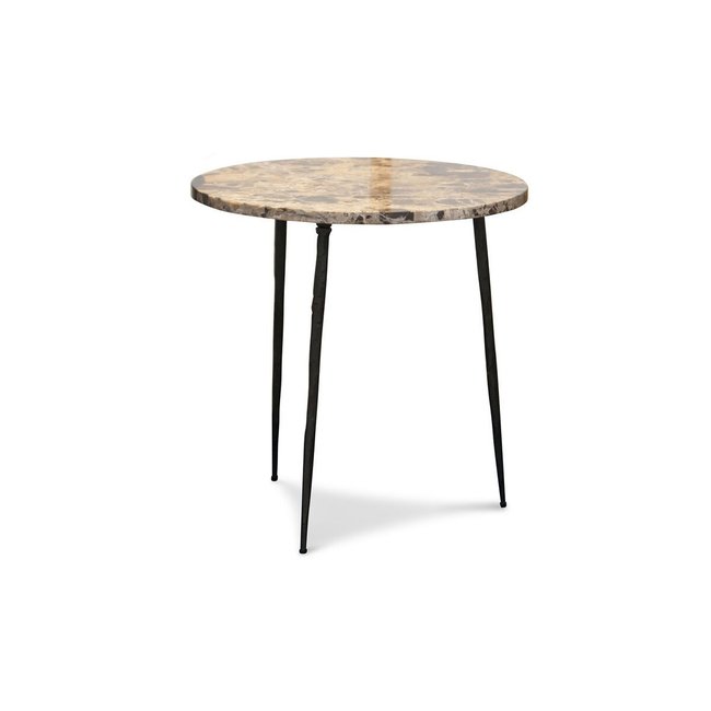 Table d'appoint en marbre VILMA Couleur multicolore <span itemprop=