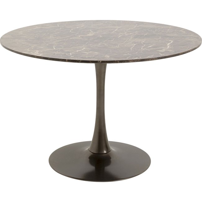 Table ronde effet marbre, HIGH SOCIETY Couleur gris <span itemprop=