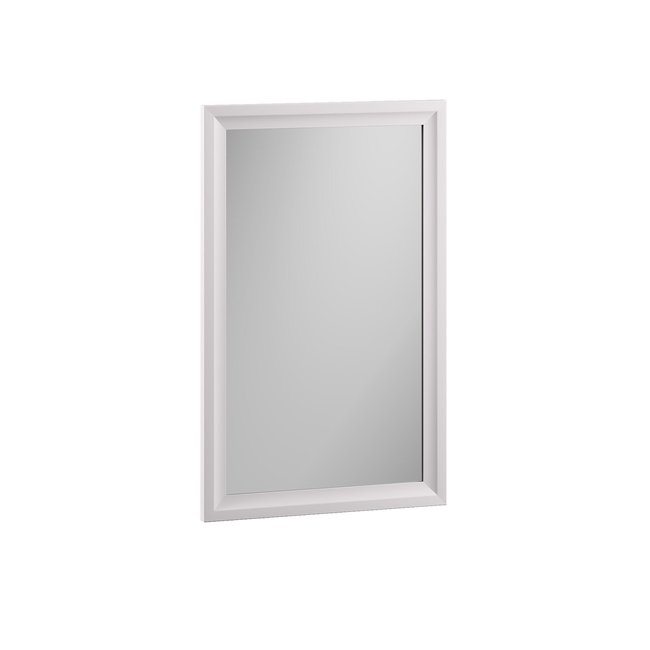 Miroir de salle de bain rectangulaire en MDF blanc, CHARM Couleur blanc <span itemprop=