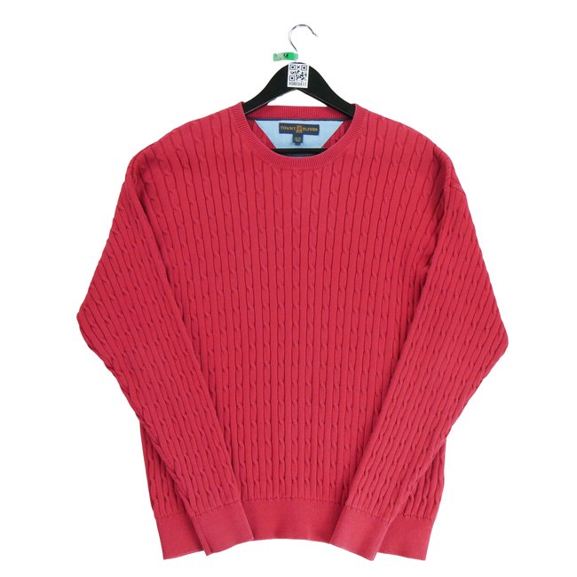 Pull - Très bon état rouge <span itemprop=